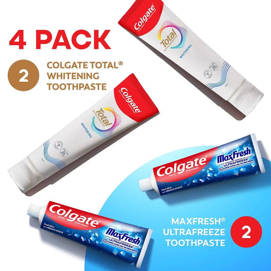 Colgate Total Whitening + Maxfresh Toothpaste, 26.6 oz