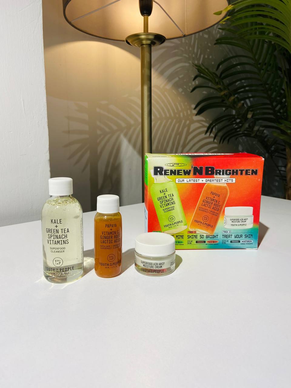 the Youth To The People Renew 'N Brighten travel skincare set
