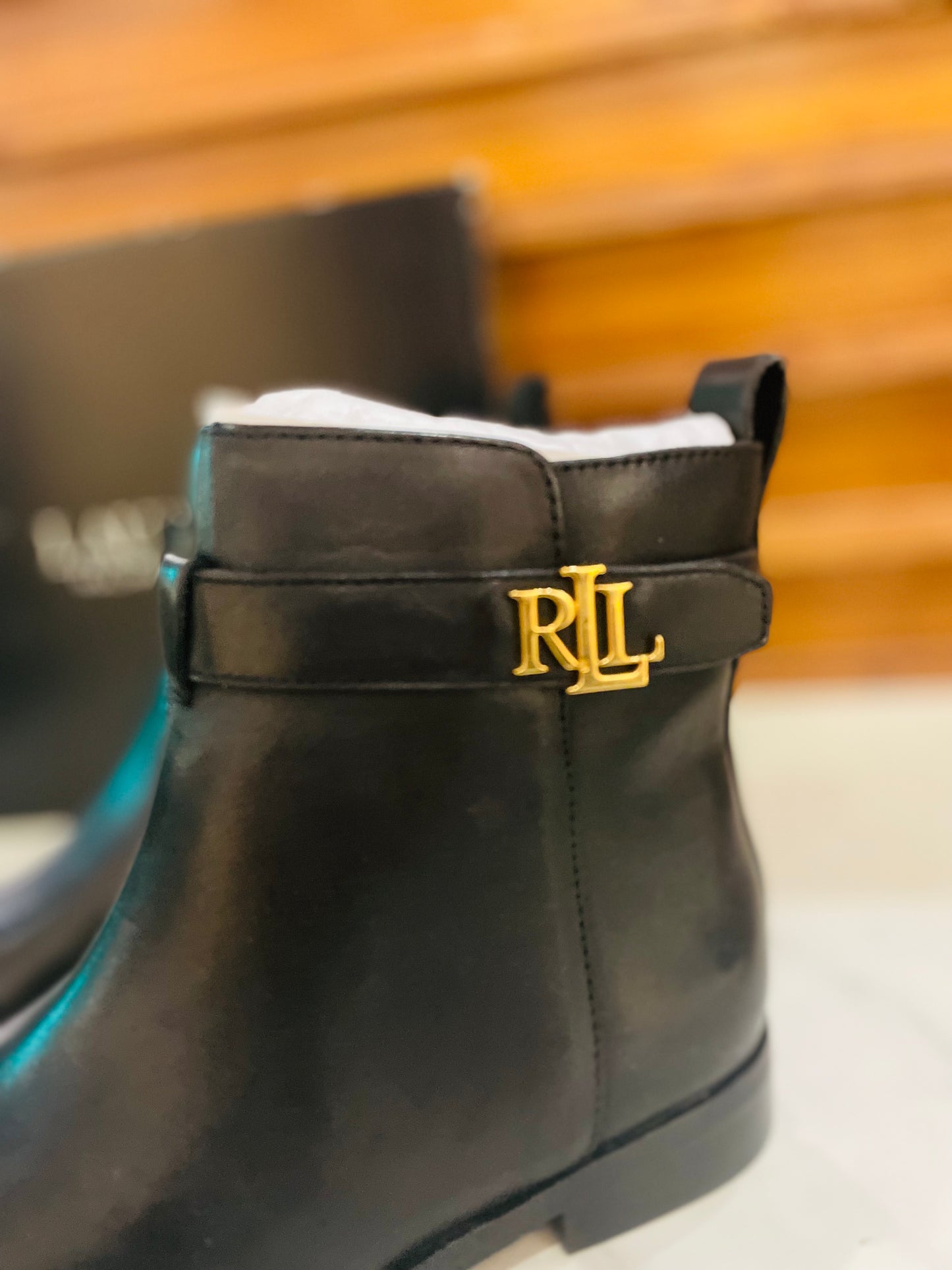 Ralph Lauren  black boots 37.5 38