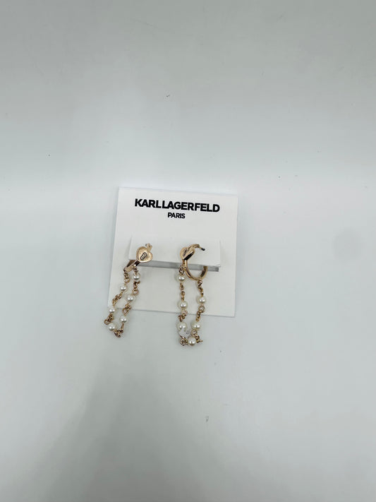 Karl Lagerfeld Paris pearl drop earrings