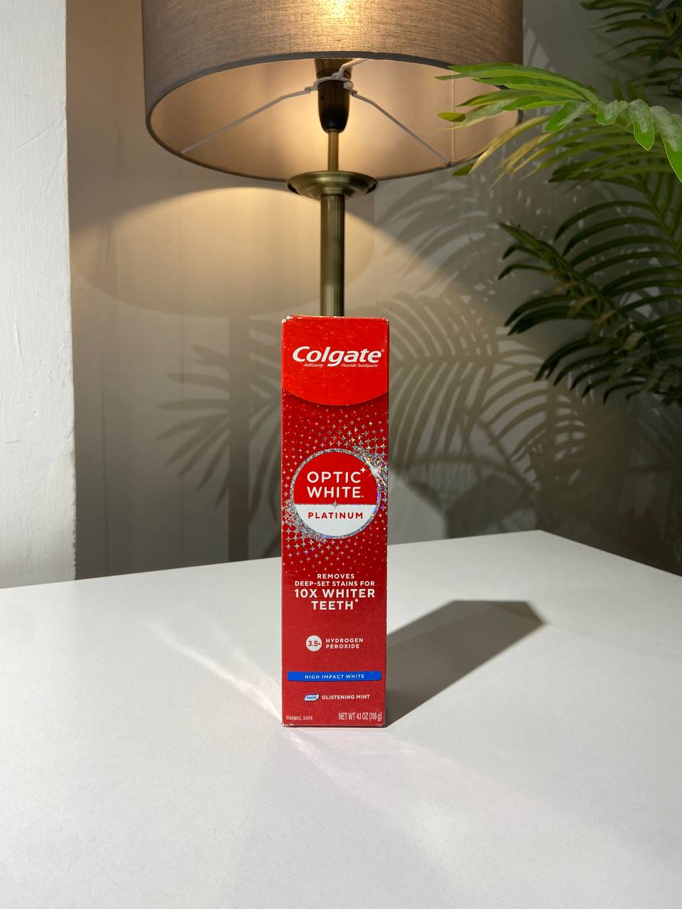 Colgate toothpaste optic white