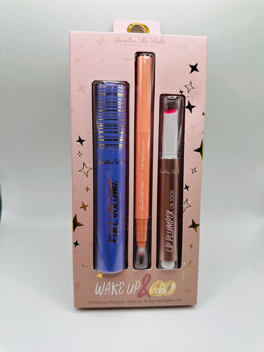 Jasmine la belle set of lip plumper & mascara & eye highlighter