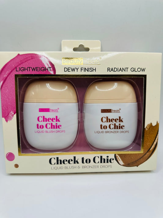 "Cheek to Chic Liquid Blush & Bronzer Drops" set by Beauty Treats