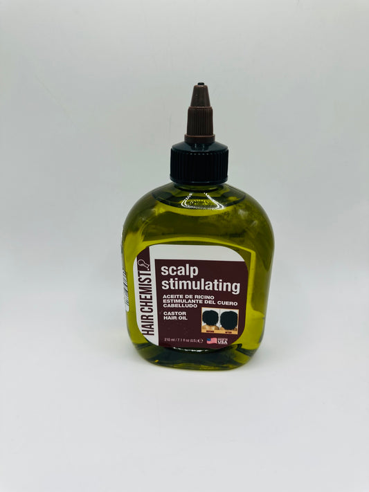 Hair Chemist Scalp Stimulating Castor Hair Oil a product designed to promote hair growth and scalp health