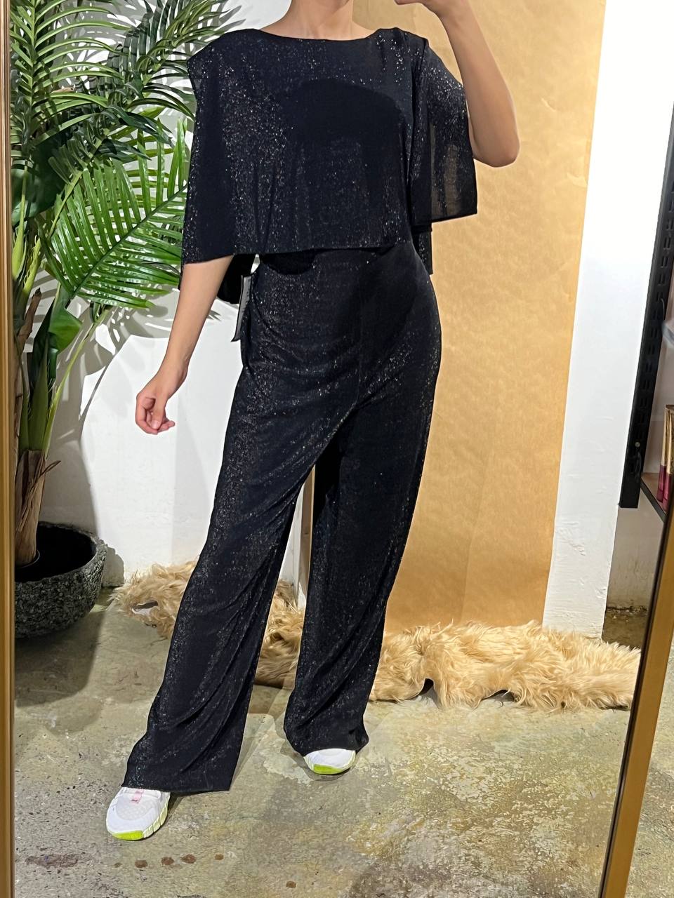 Connected apparel jumpsuit