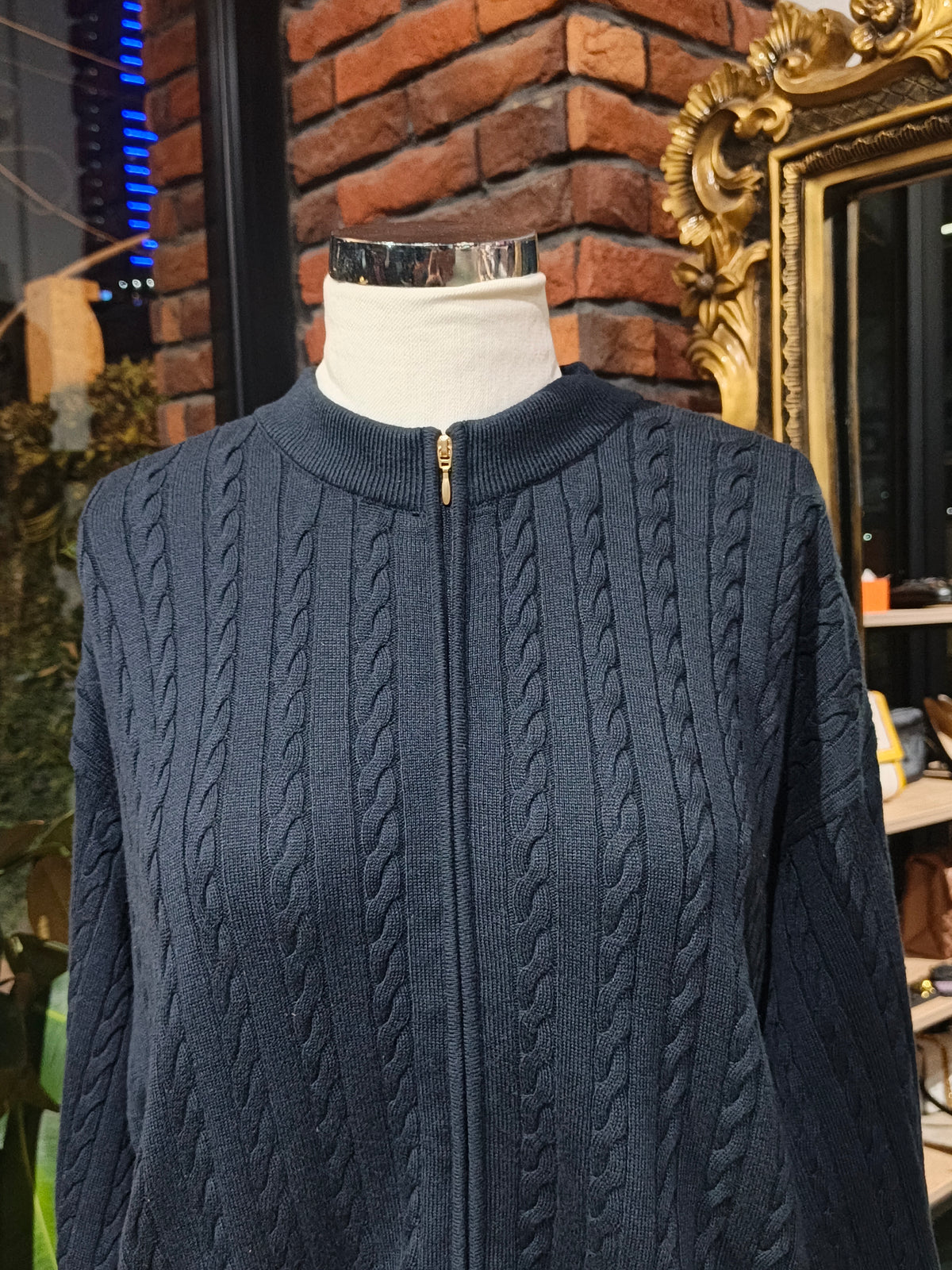 Nautica jeans zipper sweater size  X-Large