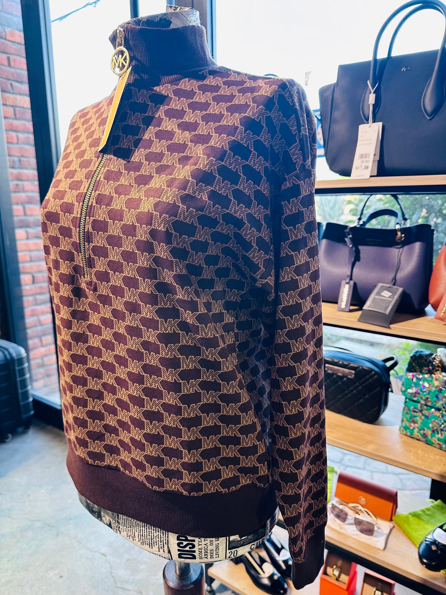 Michael kors half zip sweater