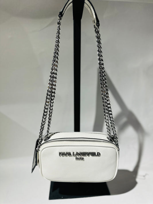 karl lagerfeld bag white