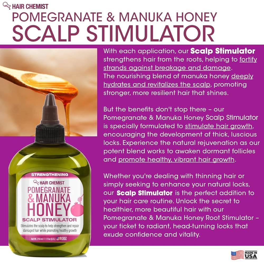 Hair chemist pomegranate & manuka honey scalp stimulator