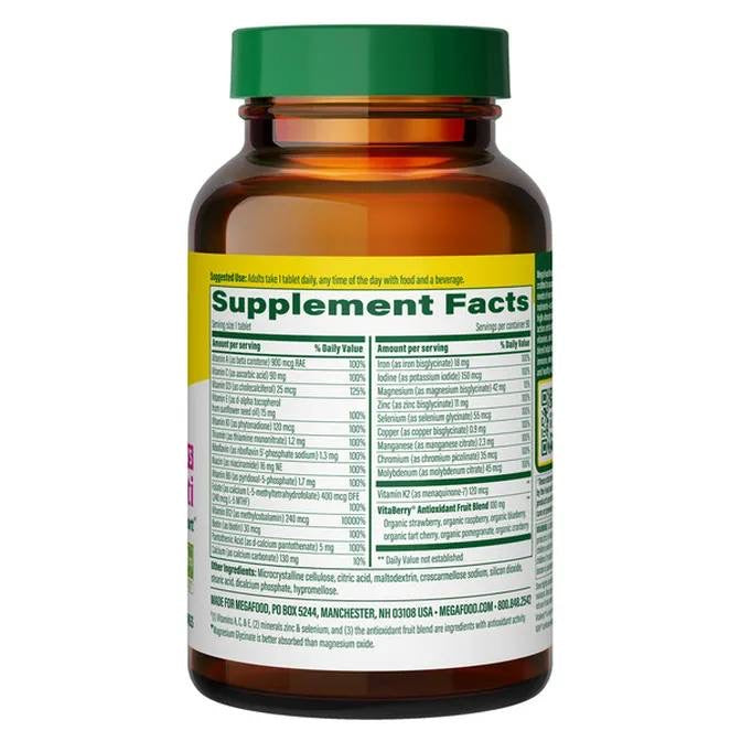 MegaFood Women's Whole Body Multivitamin 90 tablets