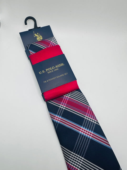 U.s polo assn tie & pocket set