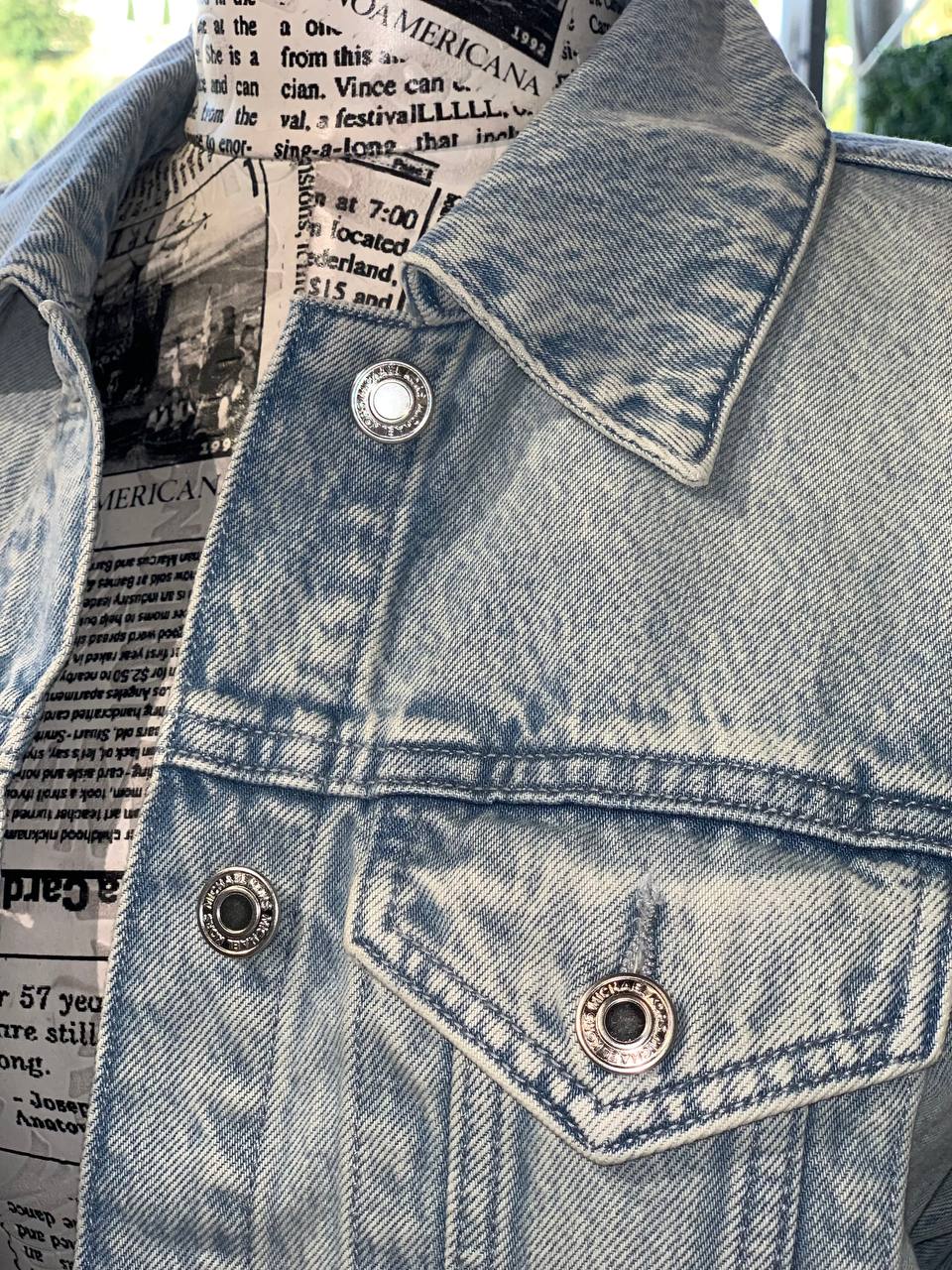 Michael kors denim jacket size medium