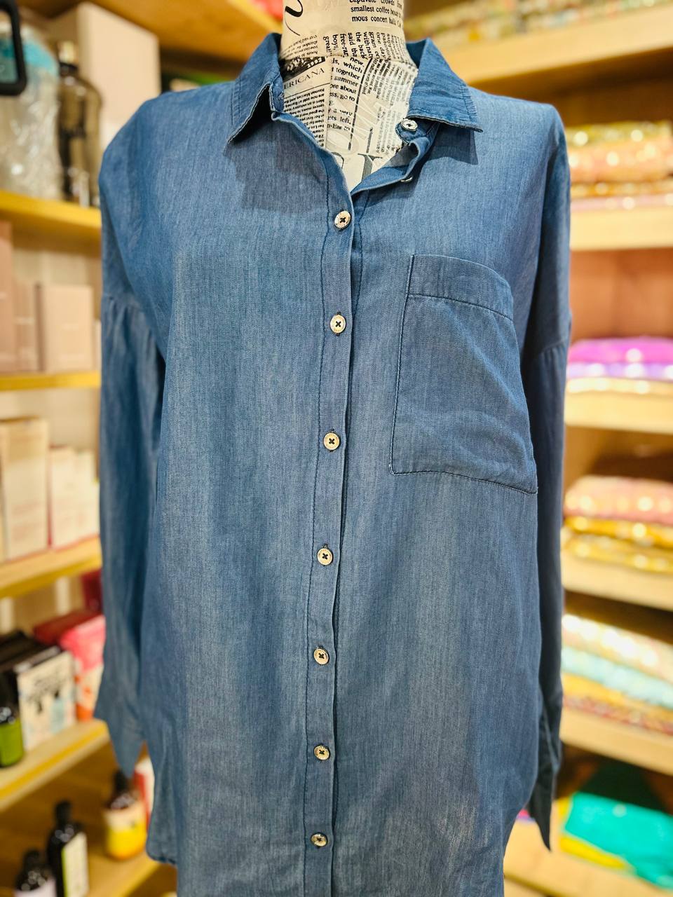 Guess denim blouse