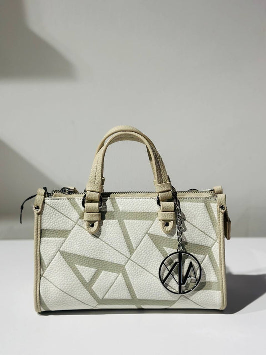 Armani exchange yellow cream bag