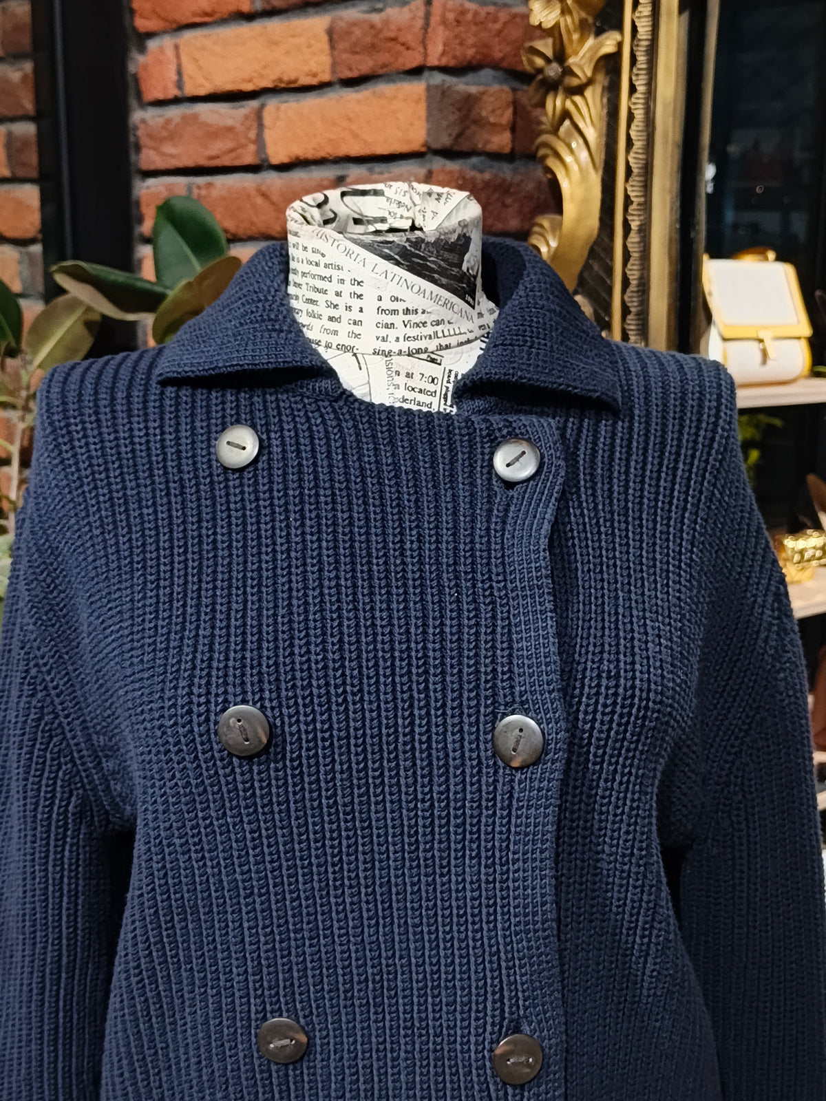 Vince Double Breasted Sweater Jacket size medium