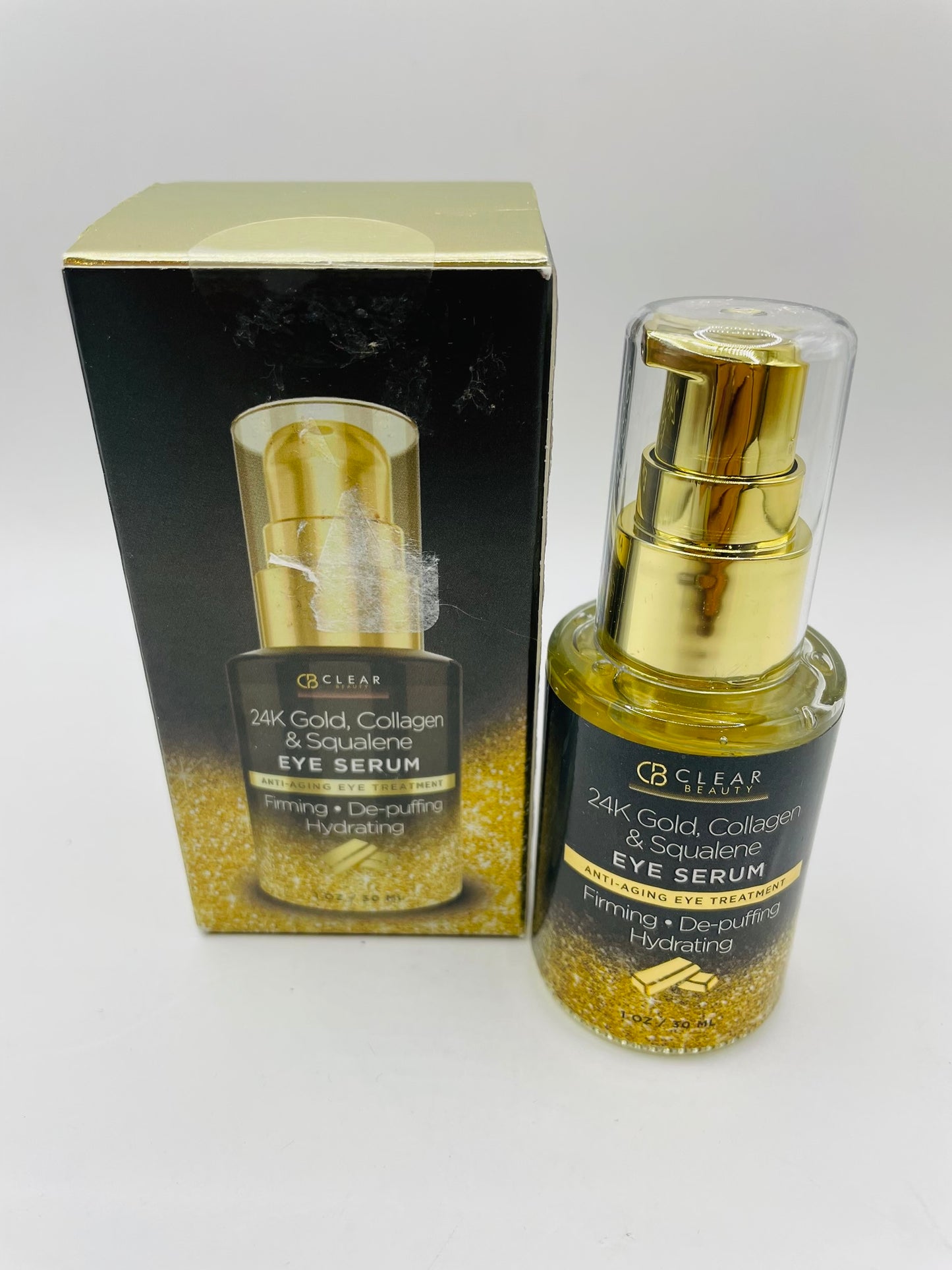 24 k gold , collagen & squalene eye serum