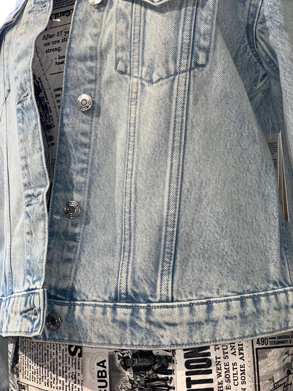 Michael kors denim jacket size medium