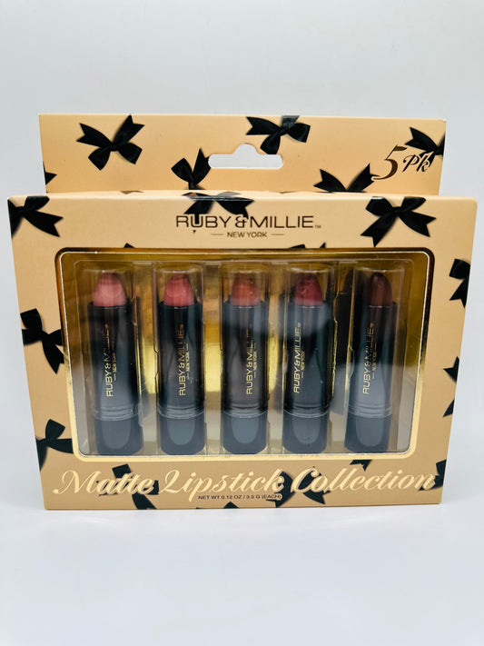 Ruby & Millie Matte Lipstick Collection 5-pack