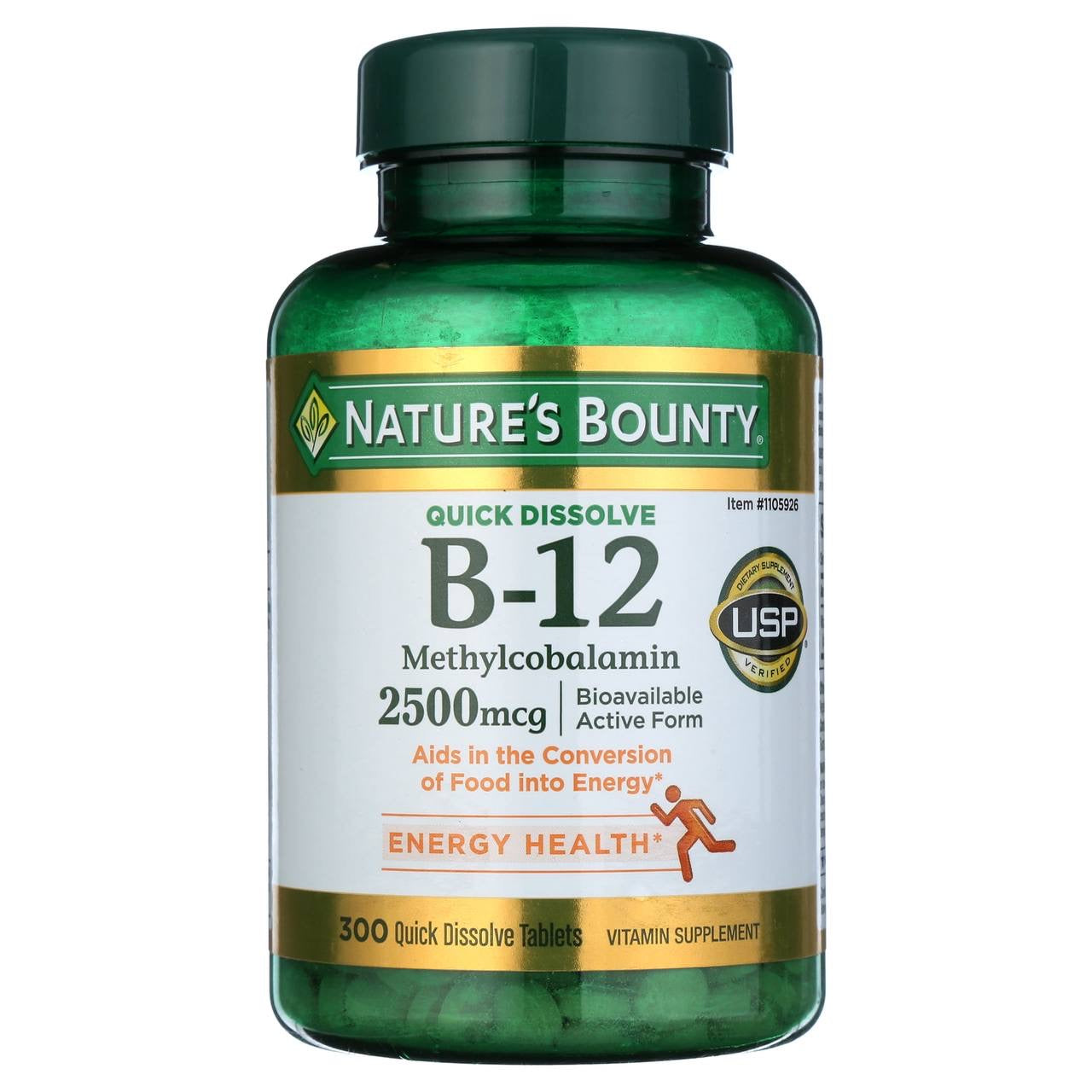 Natures Bounty Vitamin B-1 2500mcg 300 Tabs