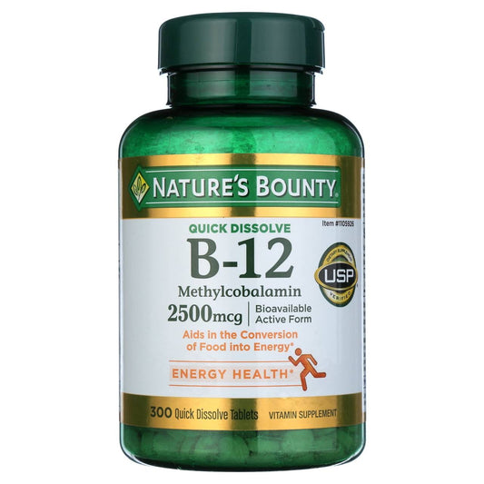 Natures Bounty Vitamin B-1 2500mcg 300 Tabs