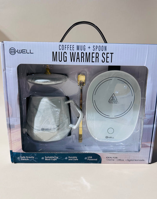 Bytech Marbled Mug & Warmer Pad Set