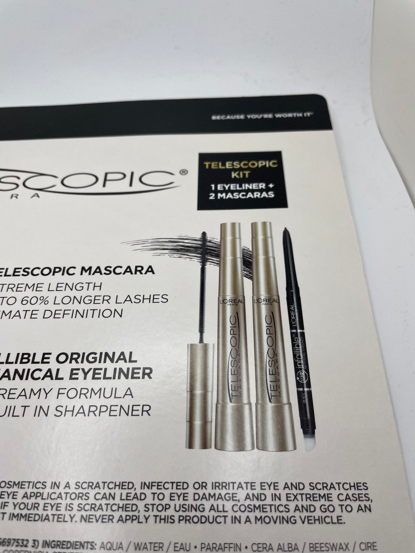 L’Oréal  eyeliner & mascara set