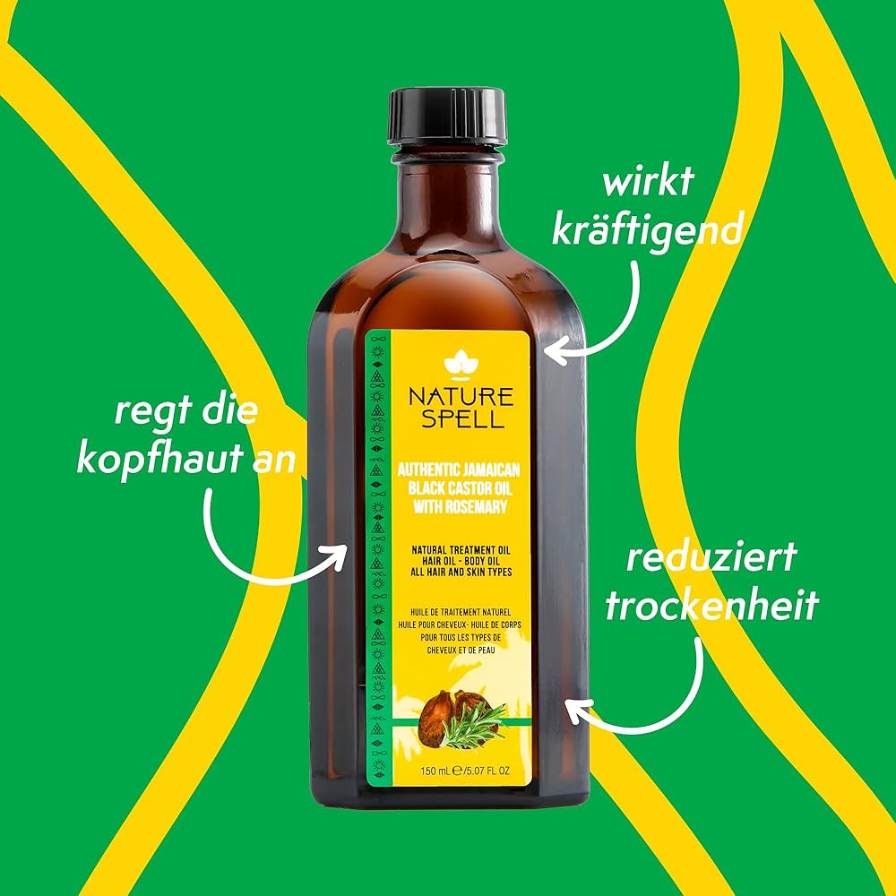 Nature Spell Black Jamaican Castor Oil & Rosemary Oil