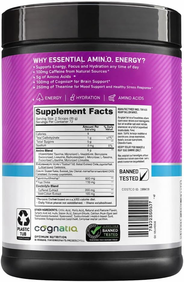 Optimum Nutrition Essential Amino Energy Hydration + Focus (1.42 LB - 648 G )