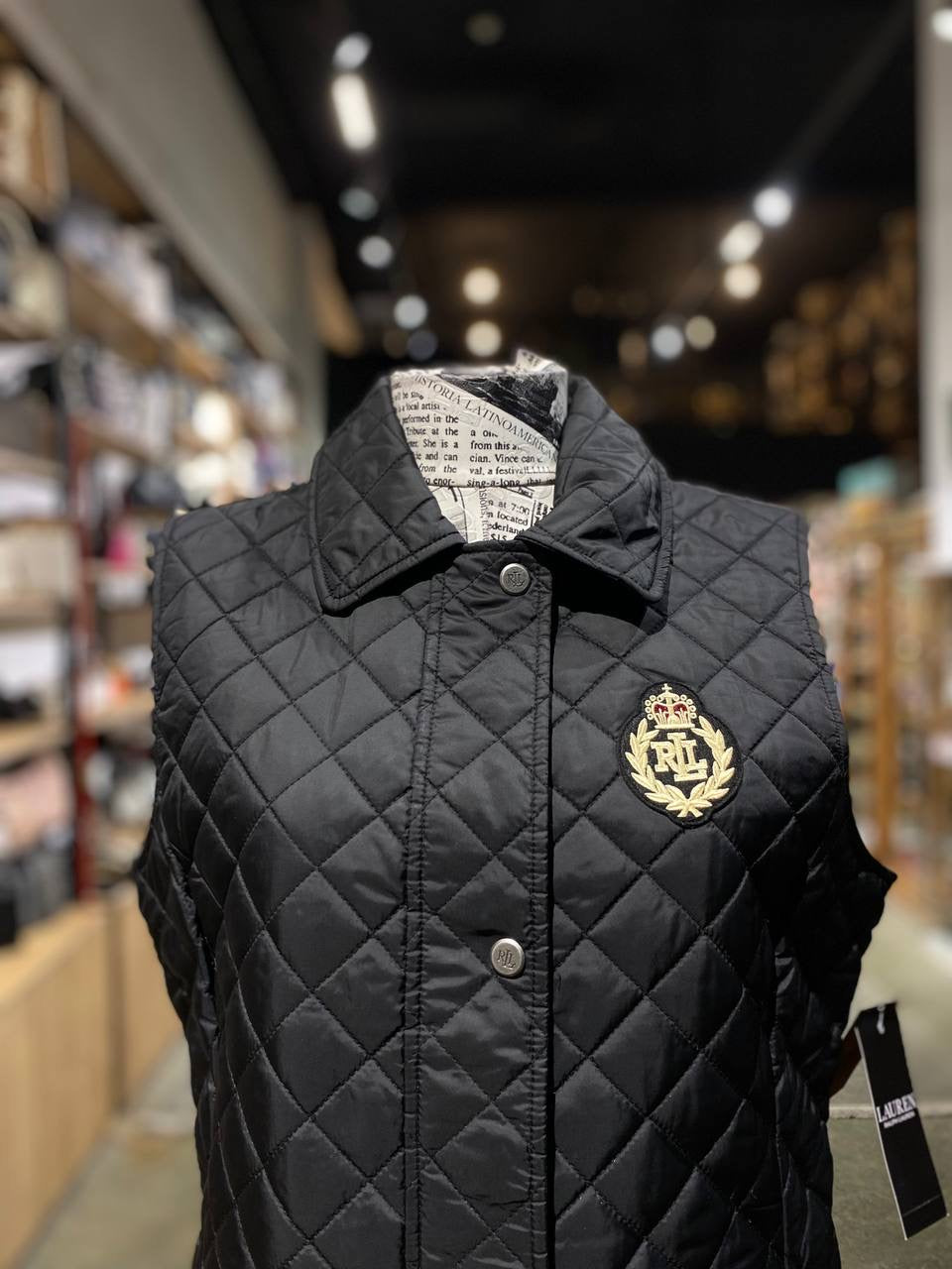 Ralph lauren black vest size medium