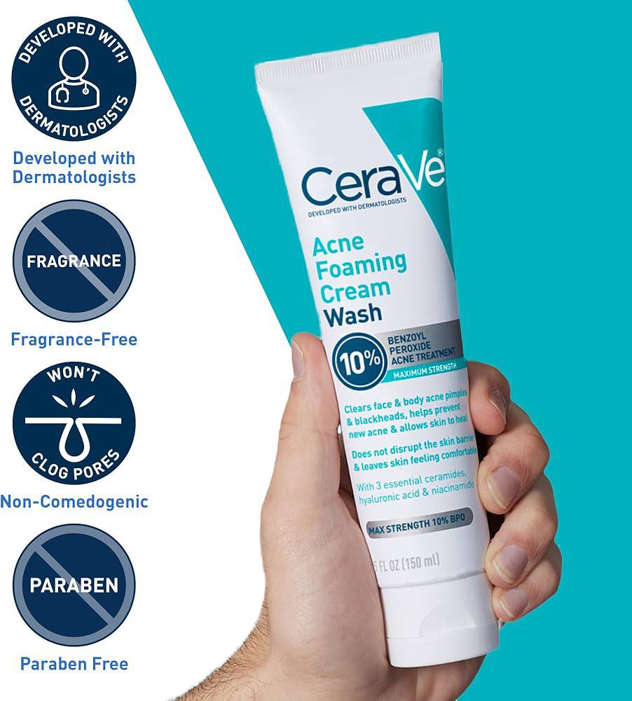 Cerave Foaming Acne Face and Body Wash
