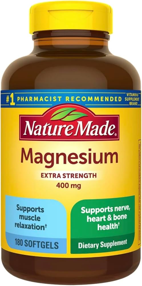 Magnesium Extra Strength 400 mg 180 Softgels