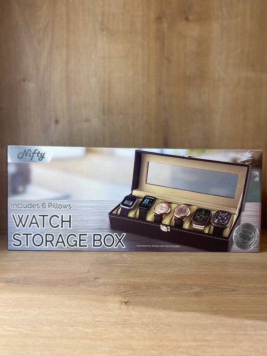 Nifty watch storage box 6 pillows