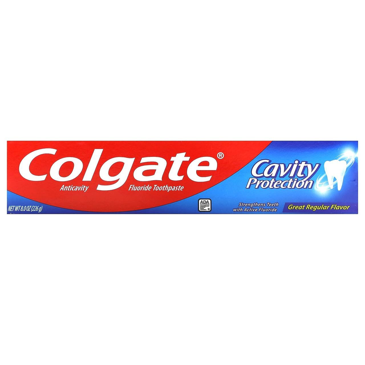 Colgate Cavity Protection, Anticavity Fluoride Toothpaste, Great Regular, 8 oz (226 g)