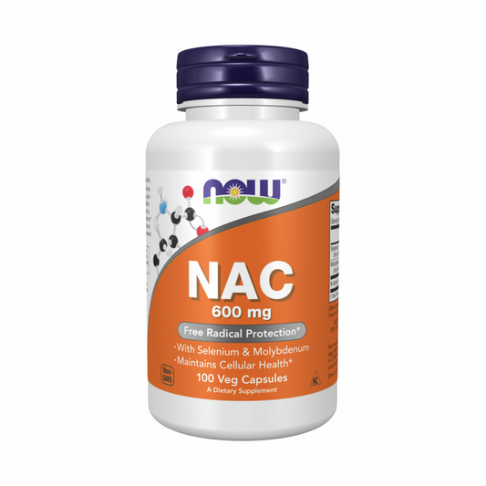 NOW Supplements, NAC (N-Acetyl Cysteine) 600 mg with Selenium, 250 Veg Capsules