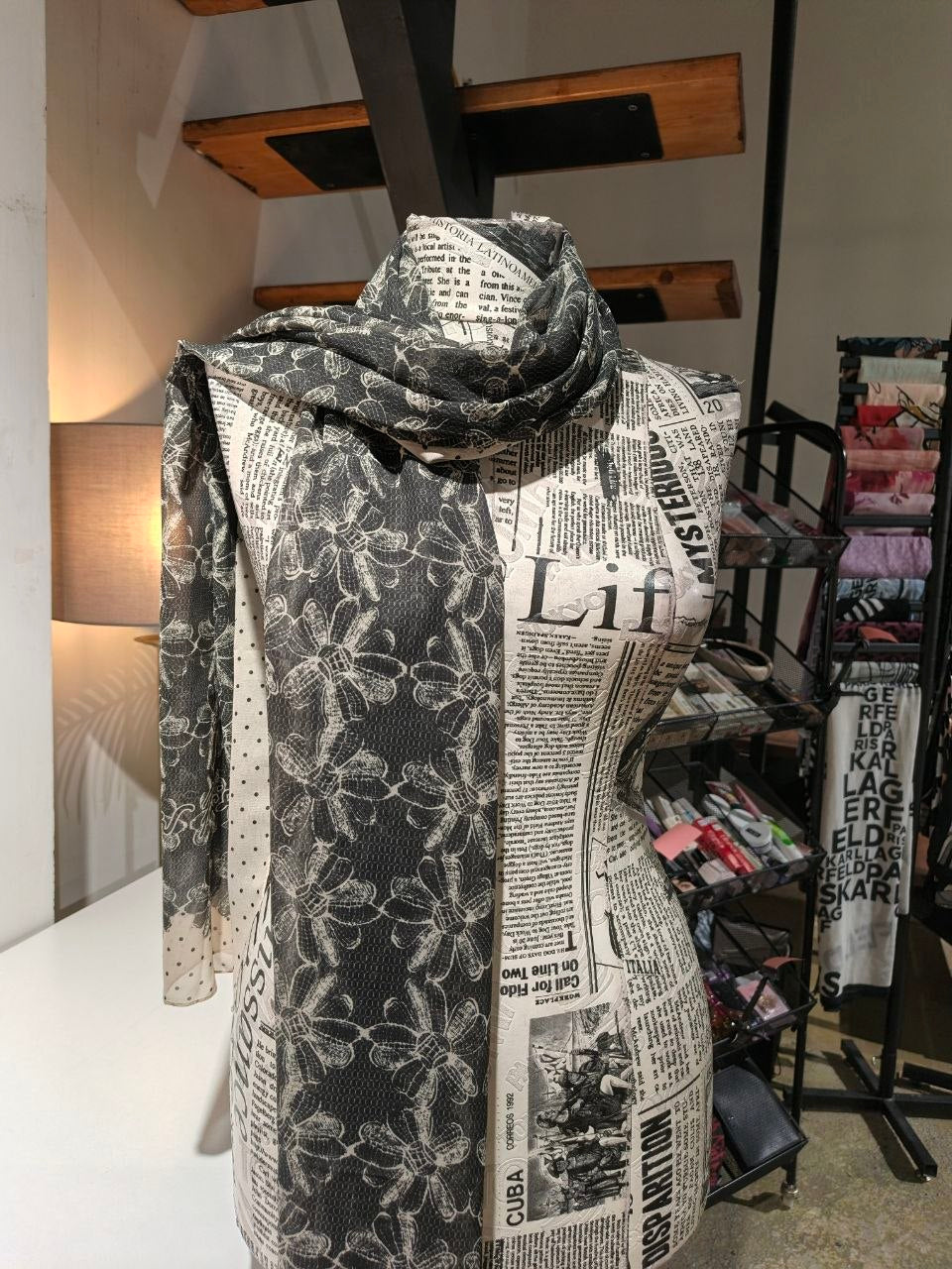 Karl Lagerfeld scarf