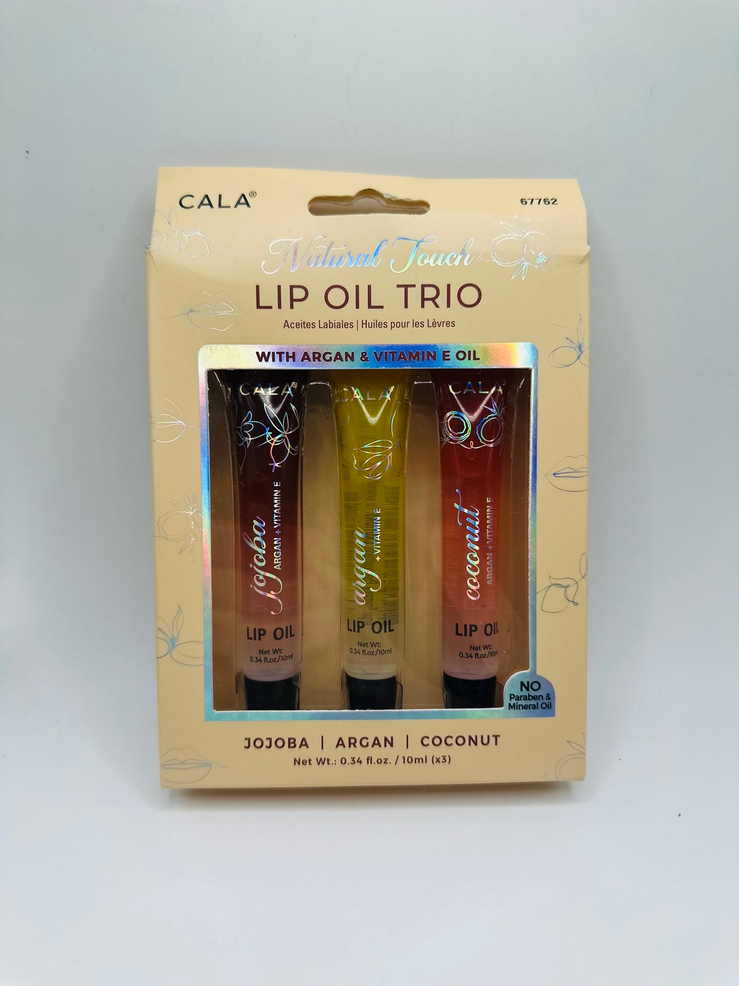 Natural touch lip oil trio