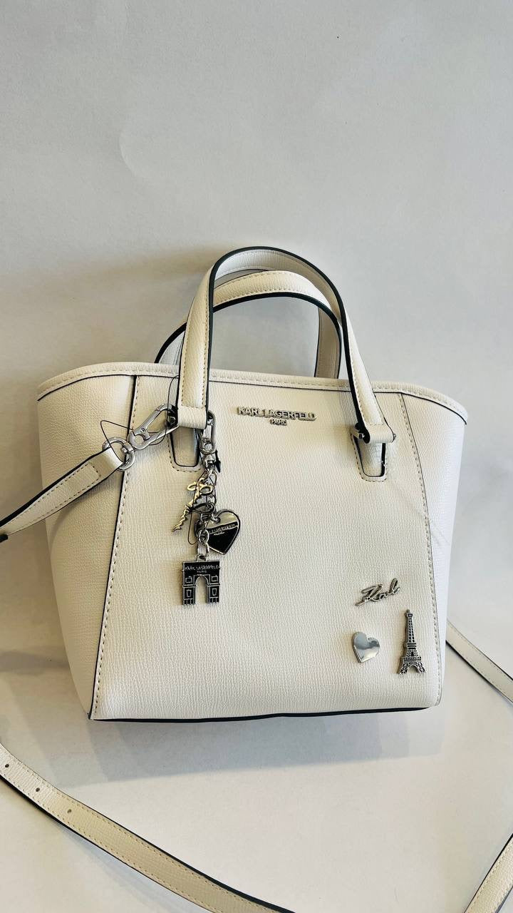 karl lagerfeld bag white