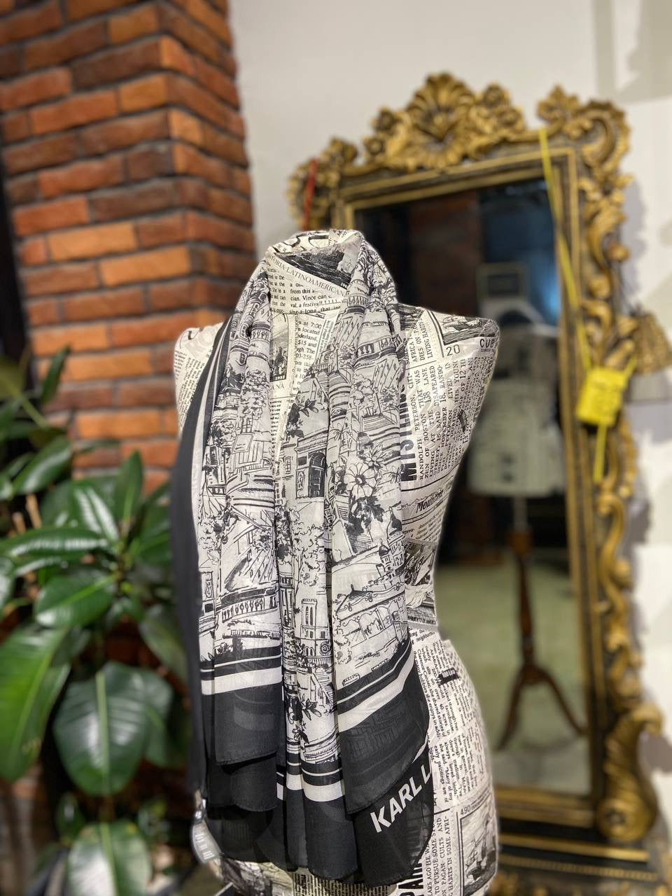 Karl Lagerfeld scarf