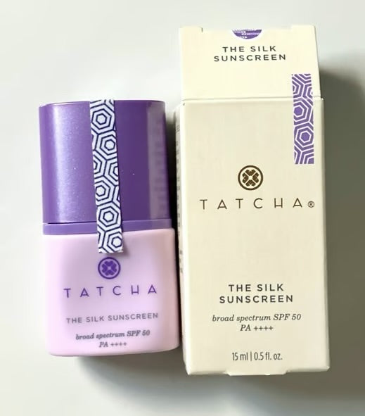 Tatcha The Silk Sunscreen SPF 50 is designed for all skin types 15ml