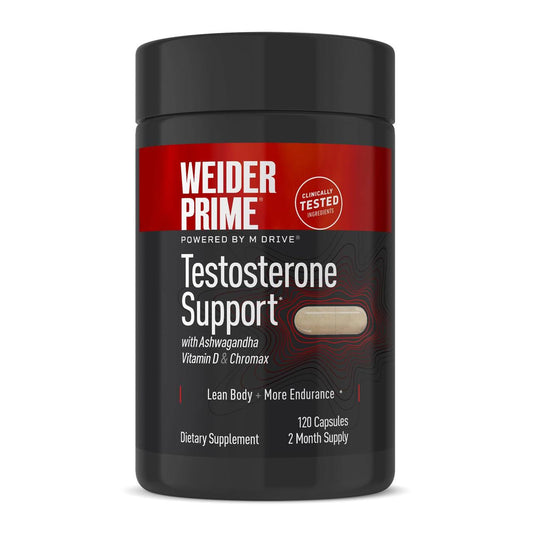 Weider Prime Testosterone Booster, Men's Health Supplement, 120 Capsules