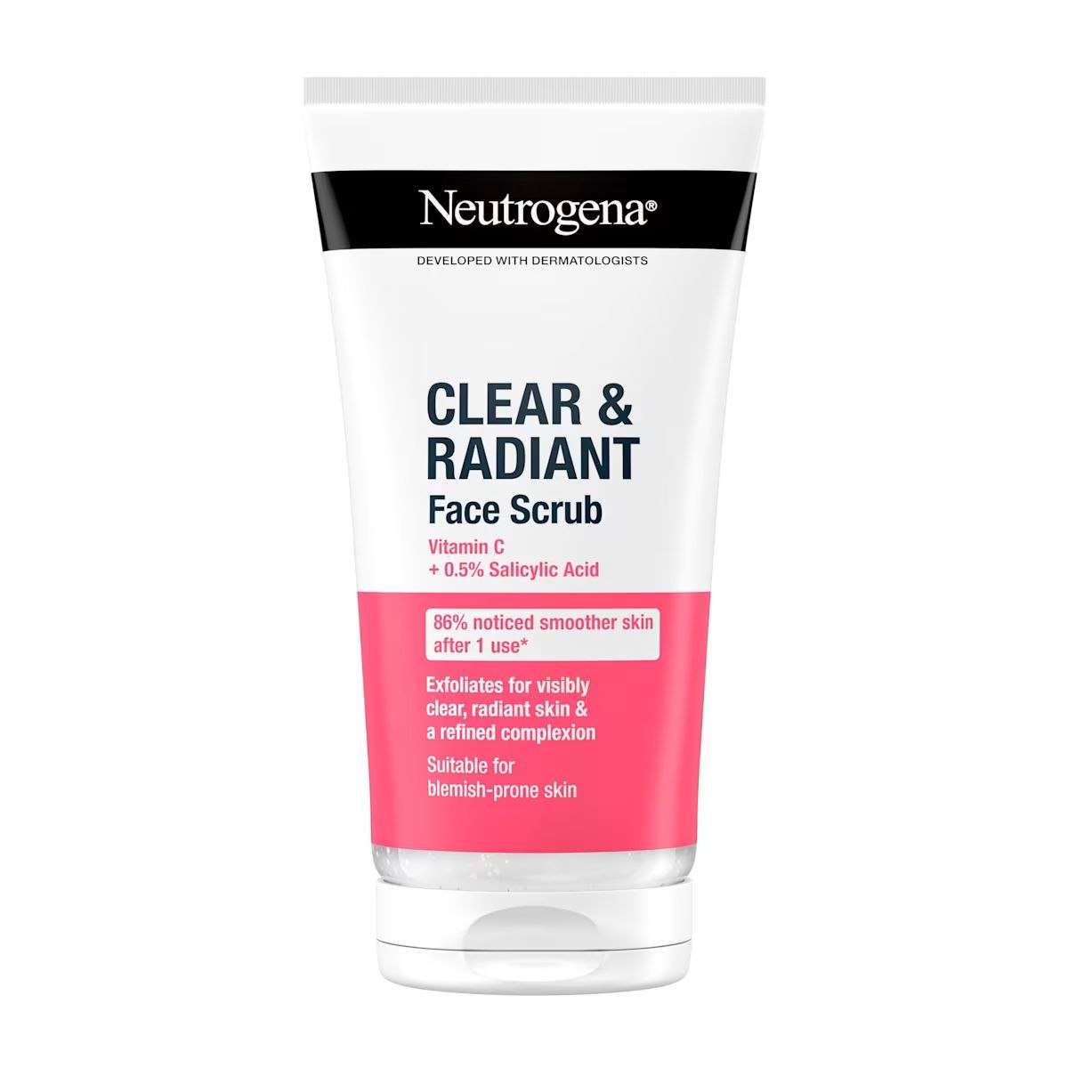 Neutrogena face scrub 
Vitamin C + salicylic acid