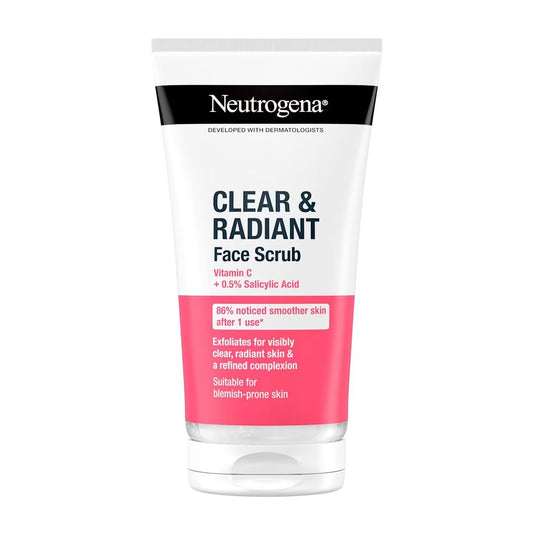Neutrogena face scrub 
Vitamin C + salicylic acid