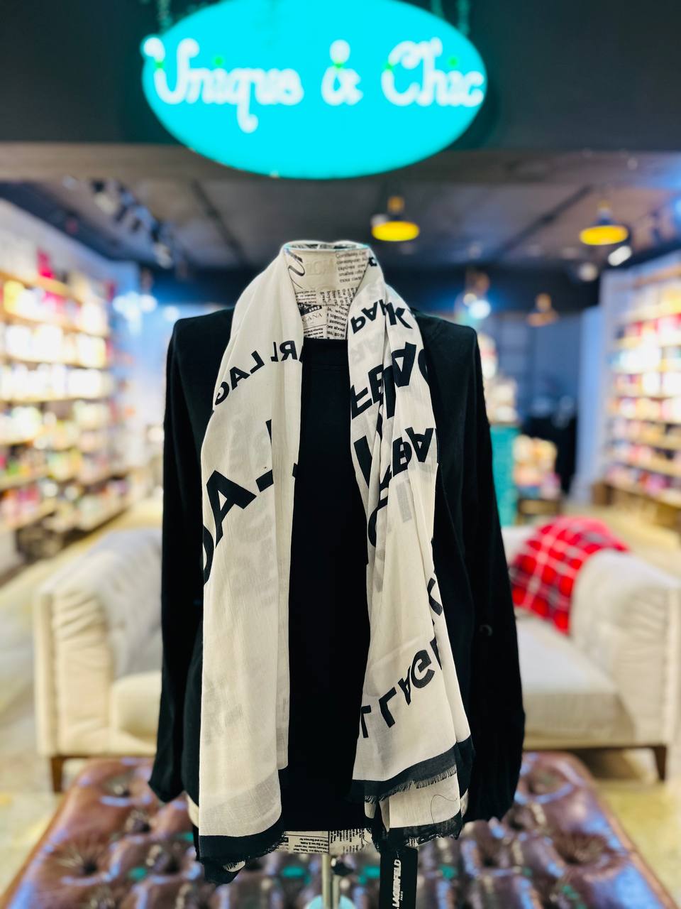 Karl Lagerfeld scarf