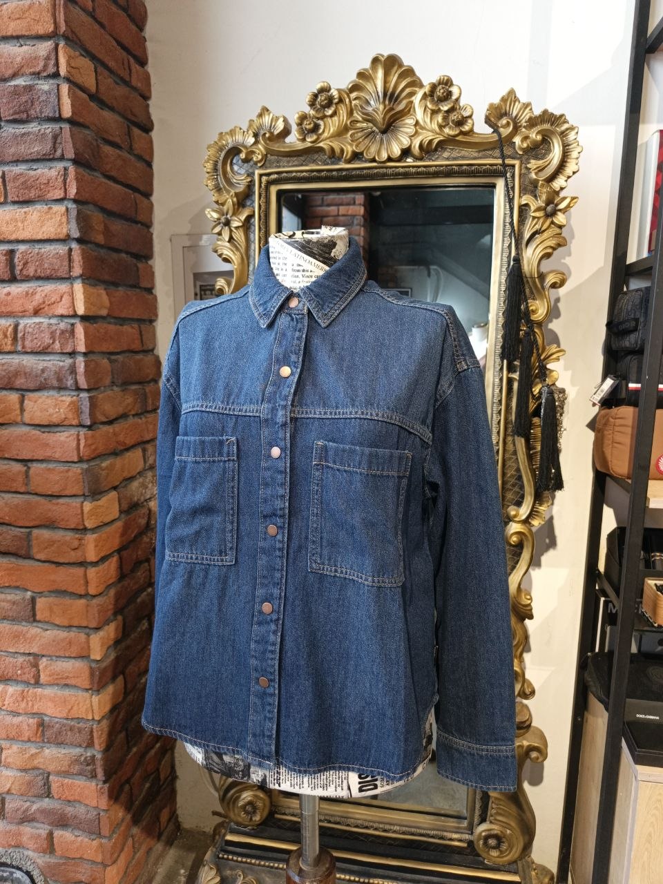 Calvin Klein denim blouse