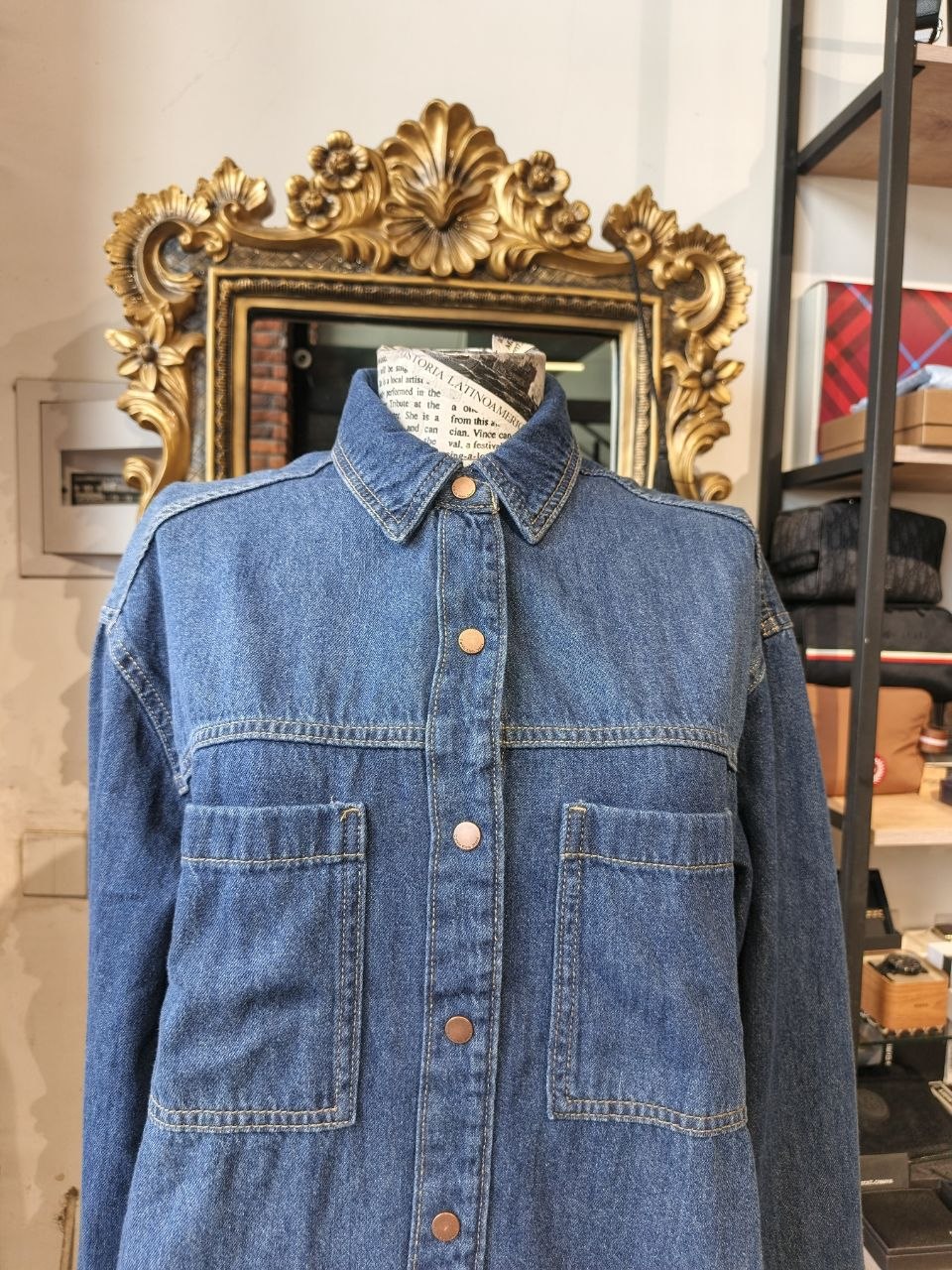 Calvin Klein denim blouse