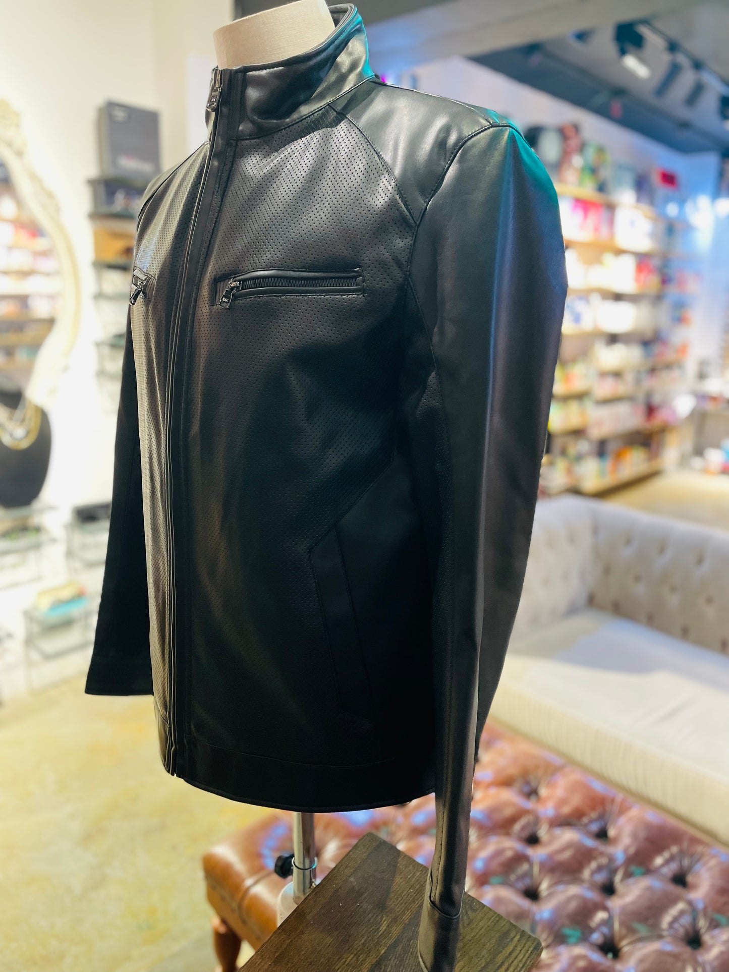 Michael kors leather coat