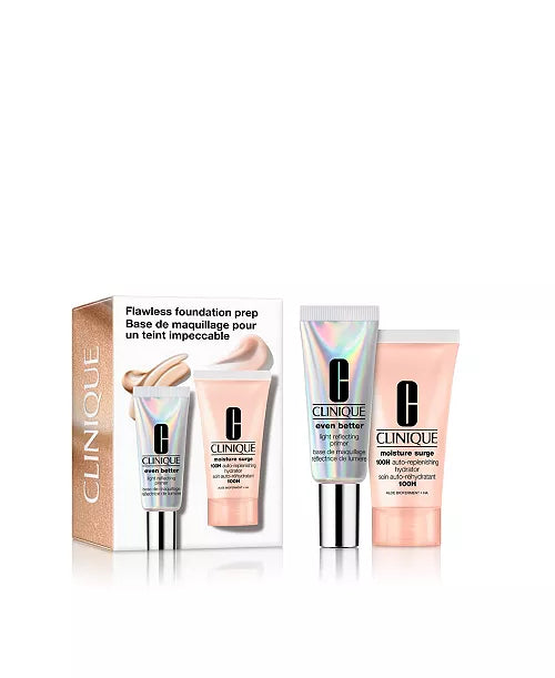 Clinique Flawless Foundation Prep 2-piece makeup and skincare set