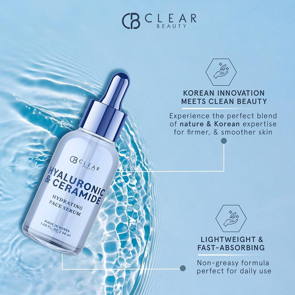 Clear Beauty Ceramide & Hyaluronic Acid Face Serum