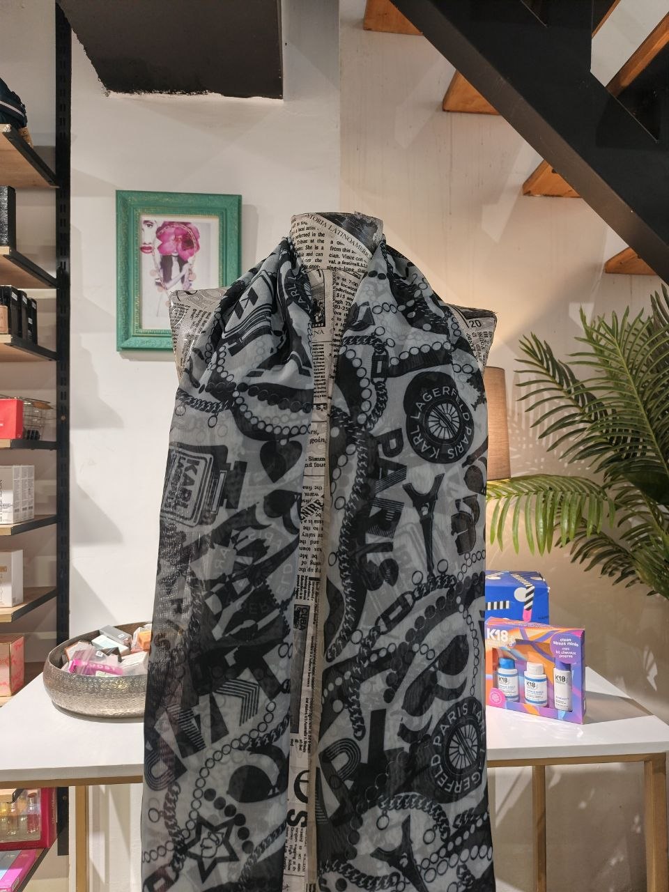 Karl Lagerfeld scarf