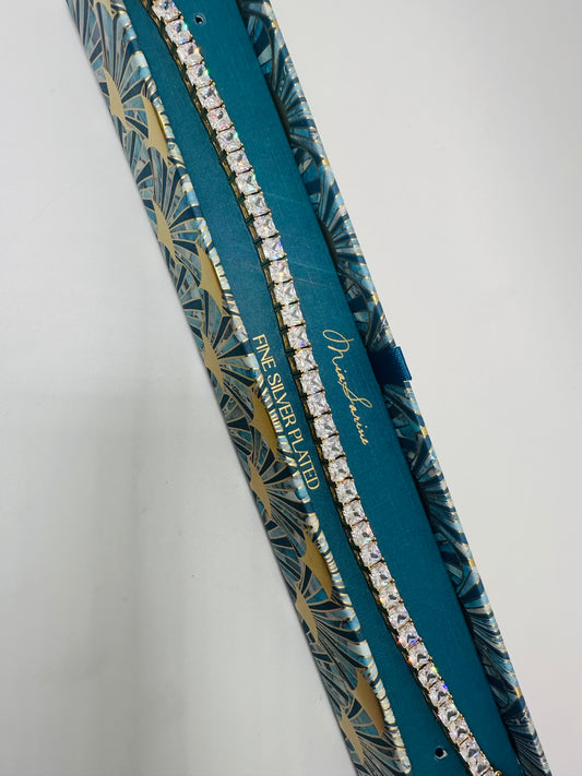 Miax Sarine fine silver plated tennis bracelet